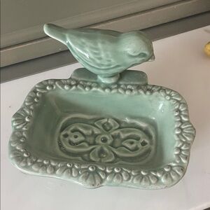 Vietri Ceramic Bird Soapdish